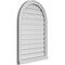 Ekena Millwork Round Top Surface Mount PVC Gable Vent: Functional, w/ 2"W x 2"P Brickmould Sill Frame, 24"W x 34"H GVPRT24X3403SF - alternate 2